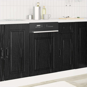 Vidaxl vaatwasserpaneel porto zwart eiken 45 x 1,5 x 57 cm