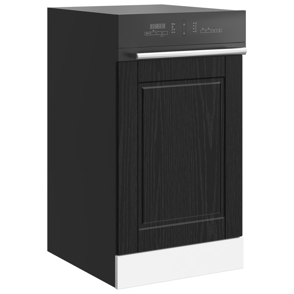 Vidaxl vaatwasserpaneel porto zwart eiken 45 x 1,5 x 57 cm