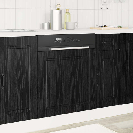 Vidaxl vaatwasserpaneel porto zwart eiken 60 x 1,5 x 57 cm