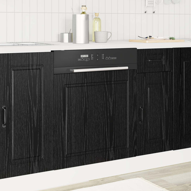 Vidaxl vaatwasserpaneel porto zwart eiken 60 x 1,5 x 57 cm