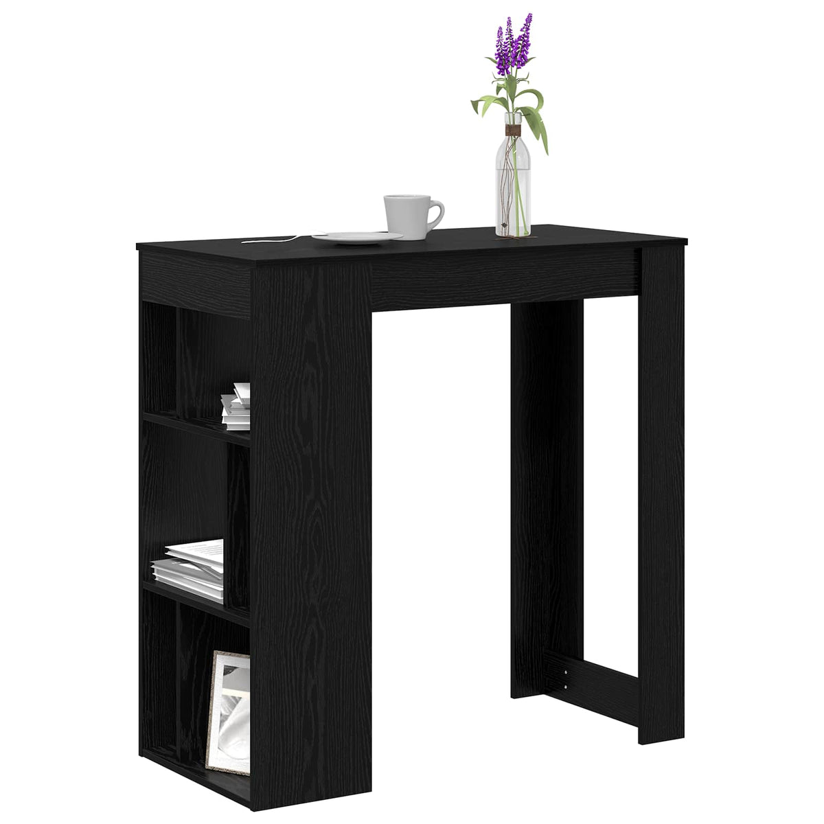 Vidaxl bartafel 102 x 50 x 103,5 cm bewerkt hout zwart eiken