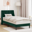 Vidaxl bedframe met hoofdeinde donkergroen 90 x 200 cm fluweel