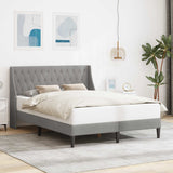 Vidaxl bedframe met hoofdeinde lichtgrijs 120 x 200 cm fluweel