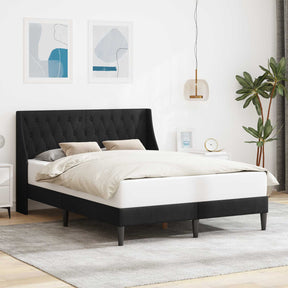 Vidaxl bedframe met hoofdeinde zwart 140 x 200 cm fluweel