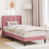 Vidaxl bedframe met hoofdeinde roze 80 x 200 cm fluweel
