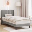 Vidaxl bedframe met hoofdeinde lichtgrijs 100 x 200 cm fluweel