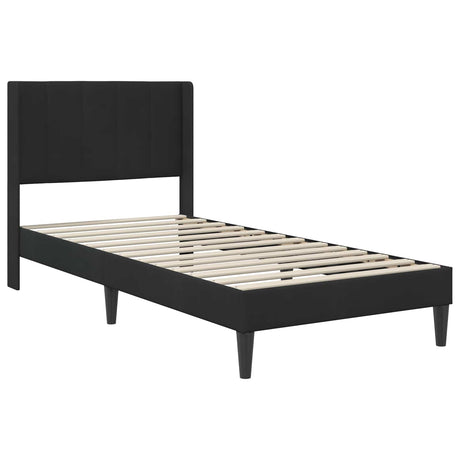 Vidaxl bedframe met hoofdeinde zwart 100 x 200 cm fluweel