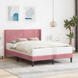 Vidaxl bedframe met hoofdeinde roze 140 x 190 cm fluweel