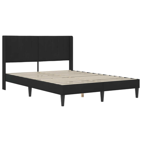 Vidaxl bedframe met hoofdeinde zwart 140 x 190 cm fluweel