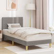 Vidaxl bedframe met hoofdeinde taupe 100 x 200 cm stof