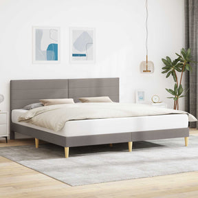 Vidaxl bedframe met hoofdeinde taupe 180 x 200 cm stof