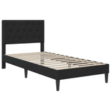 Vidaxl bedframe met hoofdeinde zwart 90 x 200 cm fluweel
