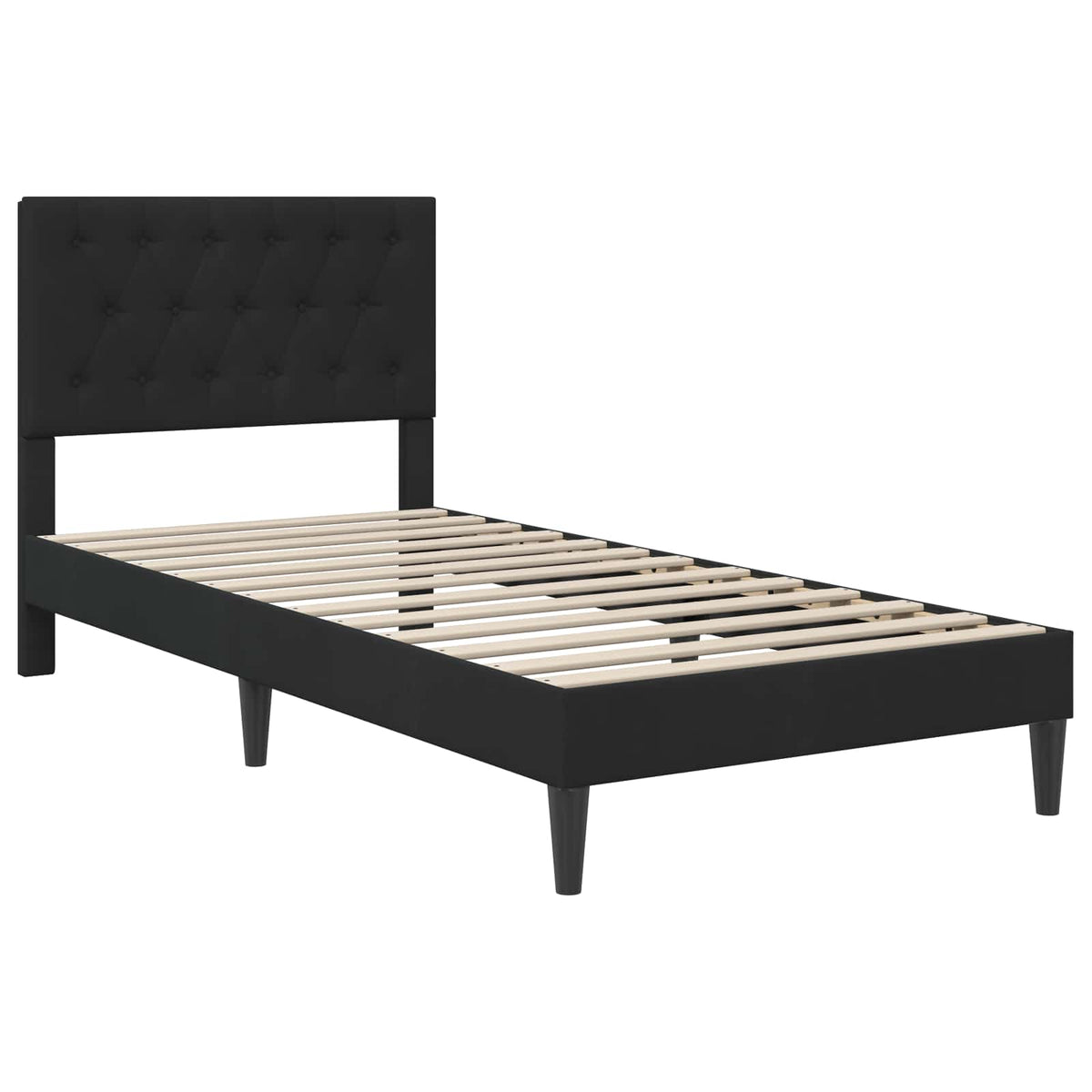 Vidaxl bedframe met hoofdeinde zwart 100 x 200 cm fluweel