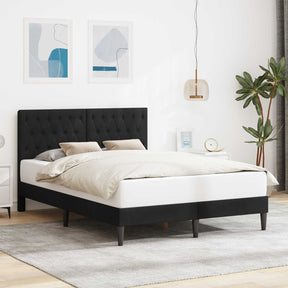 Vidaxl bedframe met hoofdeinde zwart 120 x 190 cm fluweel