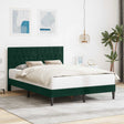 Vidaxl bedframe met hoofdeinde donkergroen 120 x 200 cm fluweel