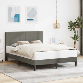 Vidaxl bedframe met hoofdeinde lichtgrijs 120 x 190 cm katoen stof