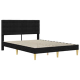 Vidaxl bedframe met hoofdeinde zwart 160 x 200 cm stof