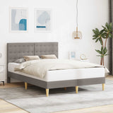 Vidaxl bedframe met hoofdeinde taupe 160 x 200 cm stof