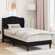 Vidaxl bedframe met hoofdeinde zwart 90 x 190 cm kunstleer