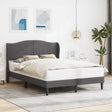 Vidaxl bedframe met hoofdeinde grijs 120 x 190 cm kunstleer