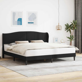 Vidaxl bedframe met hoofdeinde zwart 180 x 200 cm kunstleer