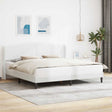Vidaxl bedframe met hoofdeinde wit 180 x 200 cm kunstleer