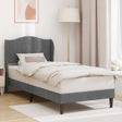 Vidaxl bedframe met hoofdeinde donkergrijs 80 x 200 cm fluweel