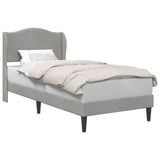 Vidaxl bedframe met hoofdeinde lichtgrijs 90 x 200 cm fluweel