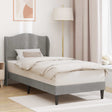 Vidaxl bedframe met hoofdeinde lichtgrijs 100 x 200 cm fluweel