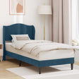 Vidaxl bedframe met hoofdeinde blauw 100 x 200 cm fluweel