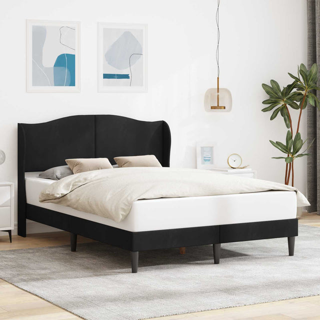 Vidaxl bedframe met hoofdeinde zwart 120 x 200 cm fluweel