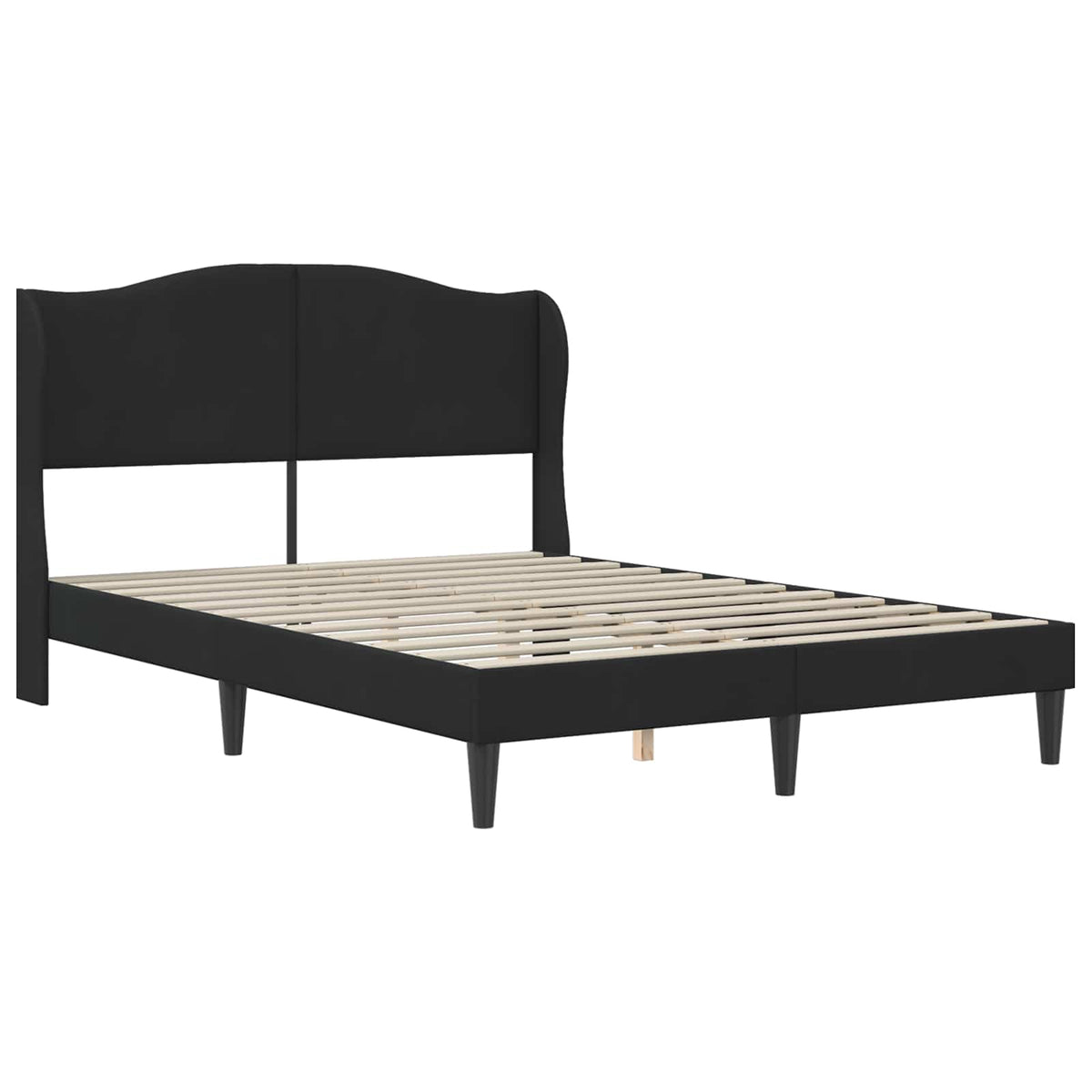 Vidaxl bedframe met hoofdeinde zwart 140 x 190 cm fluweel