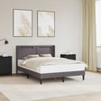 Vidaxl bedframe met led-stripverlichting grijs 140 x 190 cm kunstleer