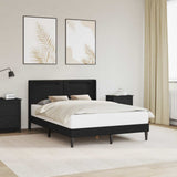 Vidaxl bedframe met led-stripverlichting zwart 140 x 190 cm kunstleer