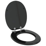 Vidaxl toiletzitting 2 pcs zwart 44 x 38 cm bewerkt hout