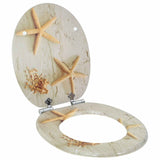 Vidaxl toiletzitting 2 pcs geel en wit 44 x 38 cm bewerkt hout