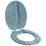 Vidaxl toiletzitting 2 pcs blauw 44 x 38 cm bewerkt hout