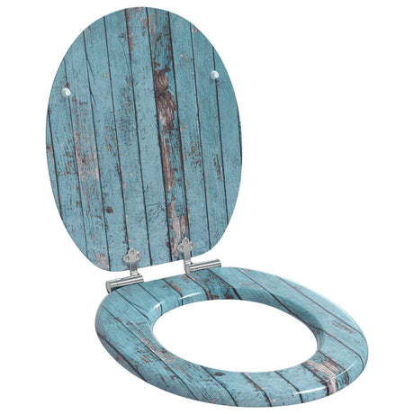 Vidaxl toiletzitting 2 pcs blauw 44 x 38 cm bewerkt hout