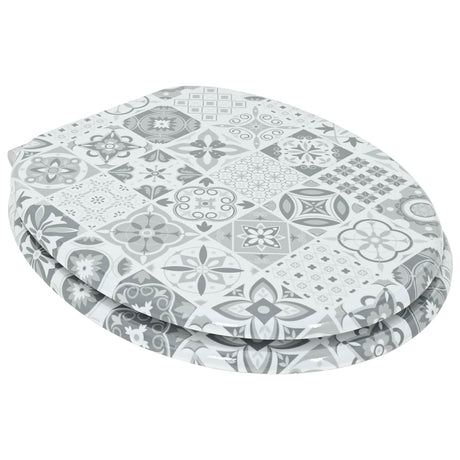 Vidaxl toiletzitting 2 pcs blauw en wit porselein 44 x 38 cm