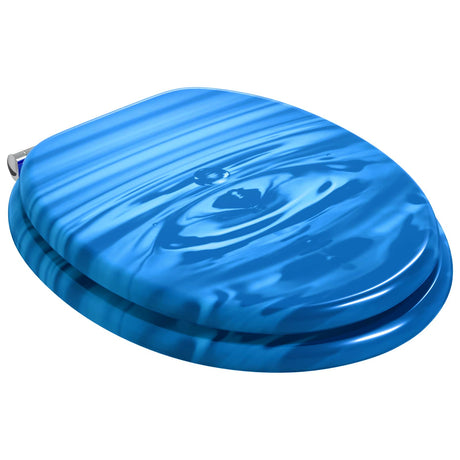 Vidaxl toiletzitting 2 pcs blauwe druppel 44 x 38 cm bewerkt hout