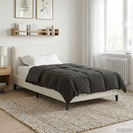 Vidaxl vol jaar dekbed 135 x 200 cm 4 seizoenen antraciet ademend