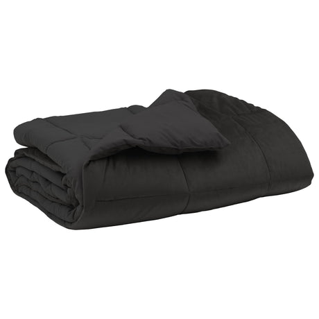 Vidaxl vol jaar dekbed 135 x 220 cm 4 seizoenen antraciet ademend