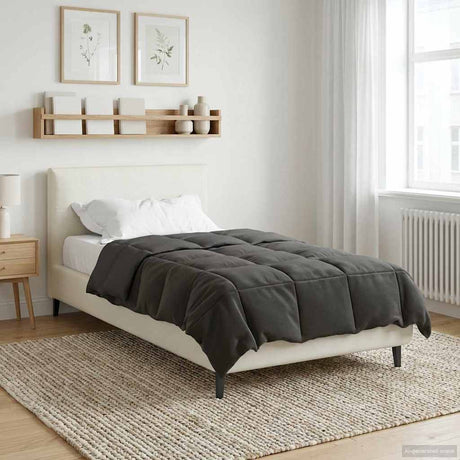 Vidaxl vol jaar dekbed 140 x 220 cm 4 seizoenen antraciet ademend