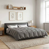 Vidaxl vol jaar dekbed 220 x 260 cm 4 seizoenen lichtgrijs ademend