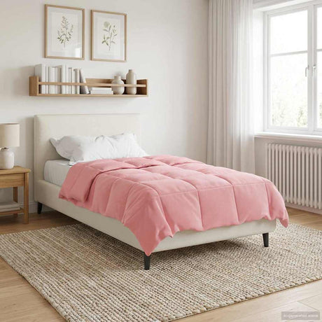Vidaxl vol jaar dekbed 155 x 200 cm 4 seizoenen roze ademend