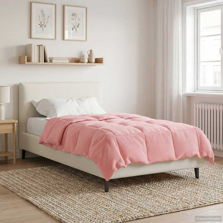 Vidaxl vol jaar dekbed 135 x 220 cm 4 seizoenen roze ademend