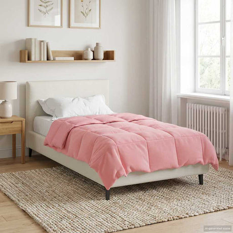 Vidaxl vol jaar dekbed 155 x 220 cm 4 seizoenen roze ademend