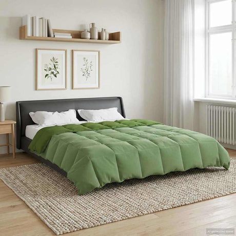 Vidaxl vol jaar dekbed 220 x 240 cm 4 seizoenen groen ademend