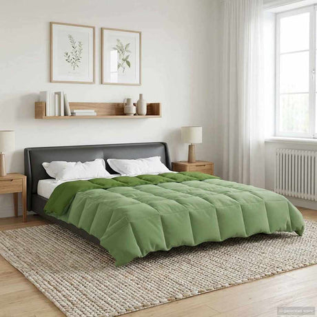 Vidaxl vol jaar dekbed 240 x 260 cm 4 seizoenen groen ademend