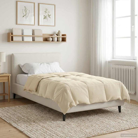 Vidaxl vol jaar dekbed 135 x 220 cm 4 seizoenen crèmekleurig ademend